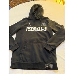 Jordan Paris Saint Germain PSG Black Hoodie Mens Size M Joran Jumpman Logo